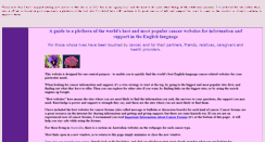 Desktop Screenshot of bestcancersites.com
